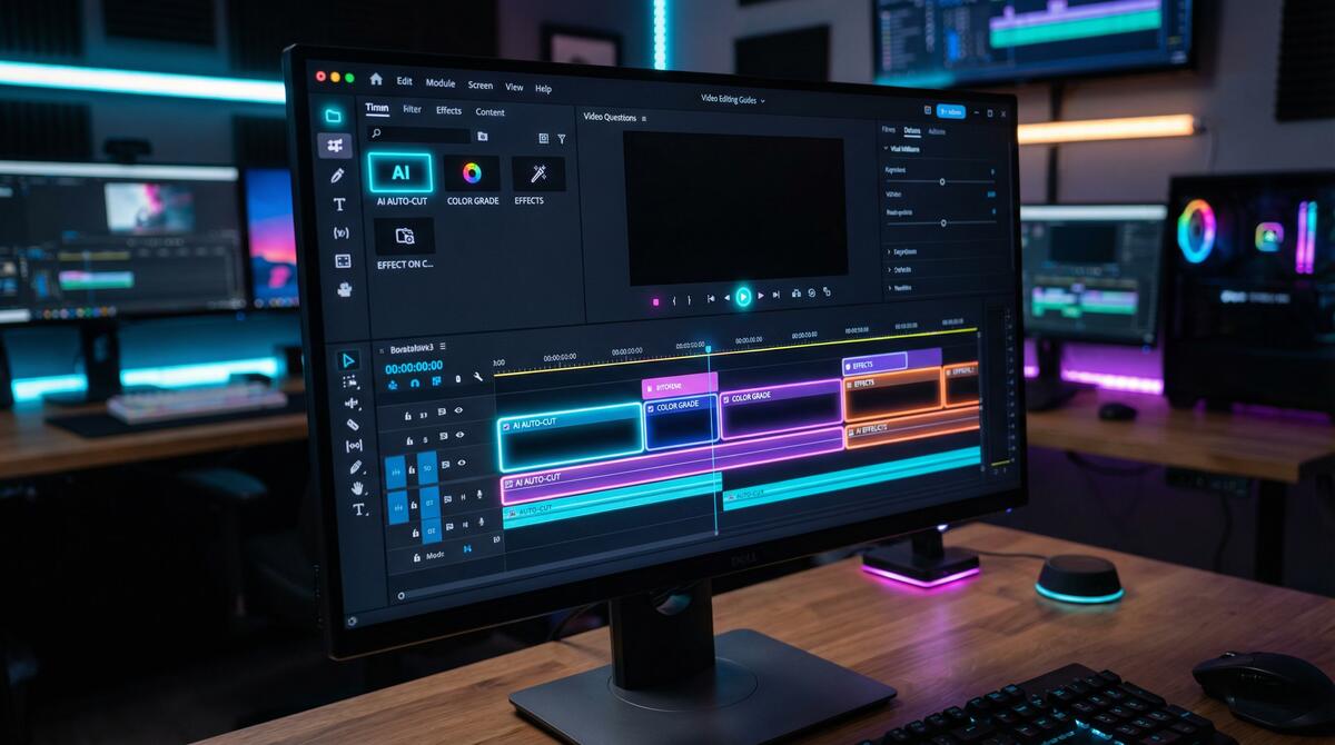 探花 AI视频剪辑工具界面